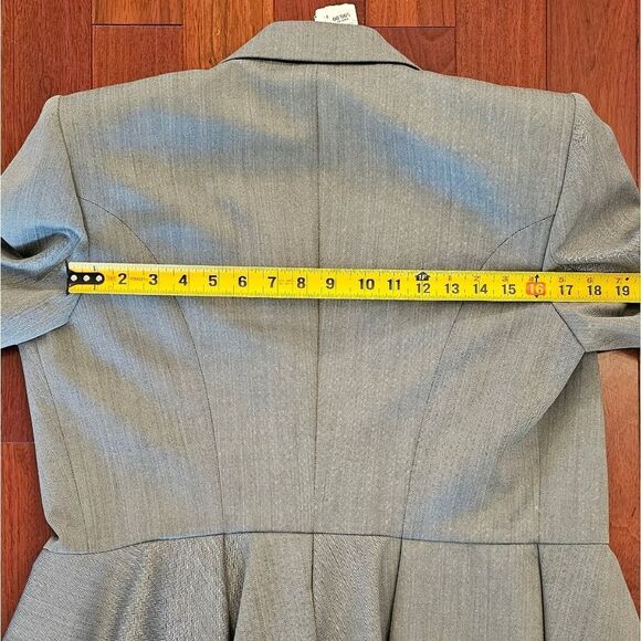 Wool Alexander McQueen Suit Jacket Herringbone Peplum Blazer size 48 IT NWT - Picture 13 of 15